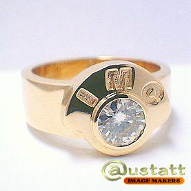 Mossinite Signet ring