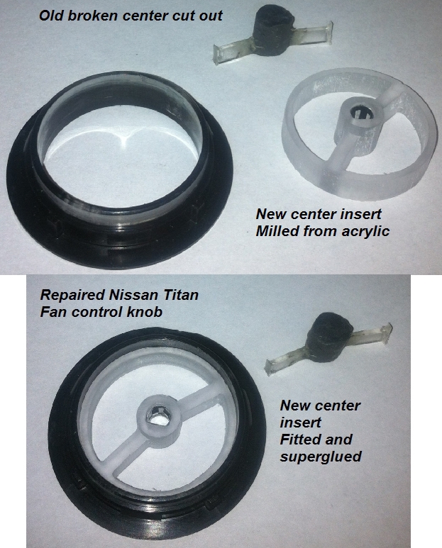 Nissan Titan HVAC Fan Control Knob Fix