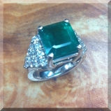 Customers emerald and diamonds remount all done in 3dengrave and milled with the 3dwaxmill Rotary